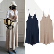 린넨 통바지 치마바지 와이드 멜빵바지 점프수트 S254