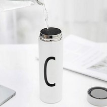 이니셜 텀블러 등산용 보온병 280ml 축구 자전거 산, 단품