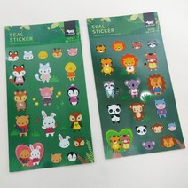 블랙탄디티 댕글댕글 동물친구들 다꾸 도무송 스티커, 4.댕글댕글동물친구들02_1201465