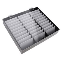 STK 30Grids 아크릴 네일 팁 표시 이동식 거짓 네일 아트 보관 상자 블랙, 1개