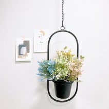 행잉 화분받침 4type 천장화분 걸이용화분 플랜테리어, 04원형내부