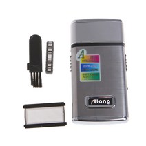 면도기 쌍둥이 날 트리머를위한 면도기 면도기 충전식 면도기를위한 남성 방수 가로화, 은