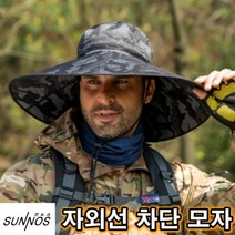 큰챙 정글모자 작업 낚시모자 농사 남성 넓은챙 햇빛차단 자외선차단 밀리터리 카모 군용 빅사이즈 사파리모자 농모 등산모, 연그레이