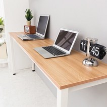 e스마트 노트북책상겸 사이드테이블1600x400, 화이트/(사각다리)블랙