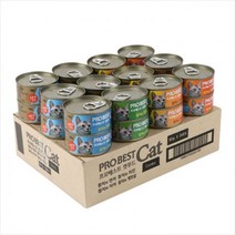 프로베스트 캣푸드 콤보 80g X 24개입 길냥이 고양이 캔 고양이 간식 (집사간식 더탱글미니 9.8g 지급)