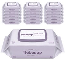 베베숲 프리미어 물티슈 캡형 70매x16팩