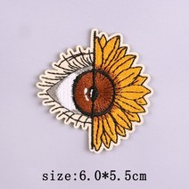 편지 만화 자수 패치 의류 옷에 열접착 꽃 나비 의류용 아이언, PE7891CT