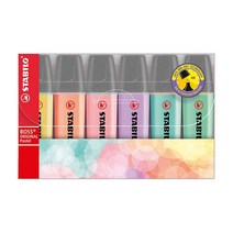 스타빌로 보스 오리지날 파스텔 형광펜 6색 세트