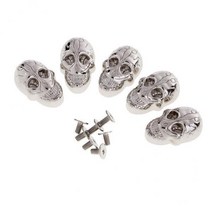 QDY 2x 5Pcs 펑크 스터드/리벳 구리 21mmx8mm DIY 액세서리, 21x15mm, 실버
