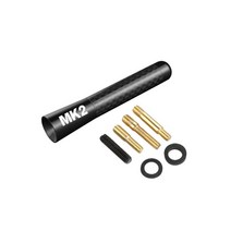 포드 GT 로고 쿠가 피에스타 포커스 트랜짓 랩터 레인저 카 탄소 섬유 액세서리 범용 자동차 지붕 라디오 안테나 8CM 12CM, [01] 8cm Black, 01 8cm Black