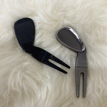 라이프캐스트 그린보수기 디봇툴 리페어기 아이언 클럽 디자인 장식품 선물용 골프용품 싱글골퍼 매너 필수품, 블랙
