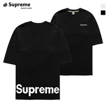 슈프림 빅로고 남여공용 오버핏 반팔티셔츠