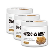 동충하초 분말 가루 균사체 밀리타리스동충하초 동충화초 동충하초차 국내산 X 200g 3통