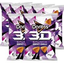 호주 도리토스 Doritos Crunch 3D 크런치 스위트 칠리 스낵 130g, 6팩