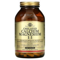 솔가 Chelated Calcium Magnesium 1:1 240 Tablets
