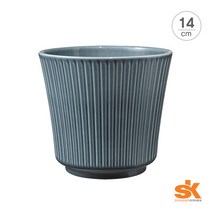 [S.K Since 1893] 독일 명품 도자기화분 미니화분 델피(14cm), 14cm/웜 그레이