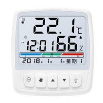 아날로그 데이터로거 다기능 델리시 전자온습도계 고정도습도계 다목적 정밀실내 가정용 온도계, 01 [업그레이드]원터치 백라이트 고화질 눈