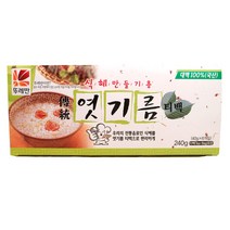 엿기름 240g x 20개 상자 티백 간편하게 식혜 만들기 엿질금 식혜가루 쪽빛누리, 본품