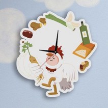 인테리어벽시계 여름보양식삼계탕.꾸밈