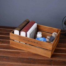 나무 수납함 주방용품 주방 직사각 화분 박스 분리통 이용 단단한 폭조절책장, A 공간박스