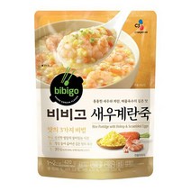 비비고 새우계란죽, 450g, 4개