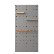 청소도구보관함 우드 수납함 걸이 벽걸이 호텔 거치대, 기본선택, 패키지 U-D 그레이