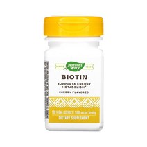 네이쳐스웨이 비오틴 체리 1 000mcg 100정 베지사탕 소르비톨, 1개, 기본