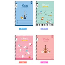 아웅다움］초등학생 음악 악보그리기 공책 5개 오선지노트 노트ll0II