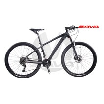 [사바코리아] 사바 토치 2.0 ALTUS 27단 27.5인치 카본 MTB 자전거 2022, Matte Black/Red, 17