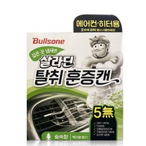 불스원 살라딘 훈증캔 차량탈취제 숲속향 본품, 65.8g, 2개