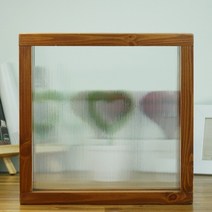 유리키스 줄무늬유리 맞춤제작 중문 창문 파티션, 플루트라이트 짧은 쪽 방향