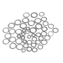 고무오링 패킹 실리콘 오링 고무링 20pcs M6-M26 알루미늄 와셔 가스 켓 플랫 금속 플러그 오일 씰링 링 패, 07 4x8x1mm