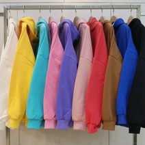 남녀공용 10컬러 특양면 기모 무지 비비드 파스텔 루즈핏 남성 코발트블루 후드티