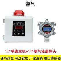 이산화탄소 측정기 공기질 온습도계 센서기 가스 습도, 암모니아호스트1개+감지기1개