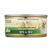 프리미엄 캣토리 참치&새우 캔 80g