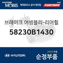 브레이크 캘리퍼+패드-리어휠 우측 (58230B1430) G80 현대모비스부품몰