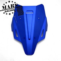 [해외]Yamaha FZ07 MT07 MT-07 mt07 2021 2022 오토바이 앞 유리 앞 유리 알루미늄 키트 디플렉터 페어링 커버에 적합, 협력사, 파란색, 1개