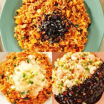 신세계푸드 올반 우삼겹 깍두기 2봉+통새우 2봉+아삭 김치 볶음밥 2봉 (220gX6봉), 단품