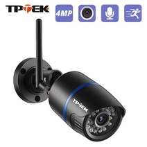 실외CCTV 무선cctv 자가설치 감시카메라 4MP IP 카메라 와이파이 야외 보안 1080P 비디오 감시 무선 유선 CCTV 비바람에 견디는 CamHi Camara, [05] 4MP 12V Power 32GB, [02] 6mm