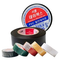 서통 PVC 절연테이프 전선 전기 절연 고무 테이프 10M, 빨강