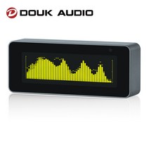 버스킹 Douk Audio 256 × 64 오디오 스펙트럼 분석기 스테레오 사운드 레벨 미터 도트 매트릭스 OLED 디스, 한개옵션0