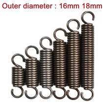 인장스프링 와이어 직경 2.0mm 연장 장력 확장 외부 직경 16mm18mm 길이 스틸, 18mm, 90mm