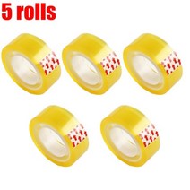 투명 테이프 5 롤 투명 테이프 18mm 비 마킹 수리 테이프 diy 포장 도구 학교 사무실 홈 포장 클리핑 투명 테이프, 분명한