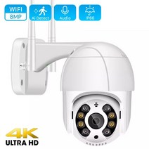 팔로우캠 모션 트래킹 스마트 오토 회전 8mp 4k ptz wifi ip 카메라 클라우드 1080p 4x 디지털 줌 cctv 보안 카메라 야외 ai 인간 감지 자동 추적 111, 8mp 64GB 카드 추가, 협력사, au 플러그