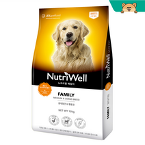 뉴트리웰 패밀리 15kg 대형견 강아지사료