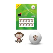 PGM1*^몰골프볼스티커 매직터치 원숭이띠 볼마커 볼마크 볼스티커 선물 퍼팅라인볼 수평볼 공스티커 볼제작 용품^*1췤pgm, a^^*옵션없슴