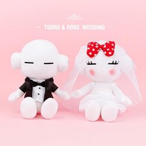 또로와로로 신랑신부세트 인형-25cm, 1