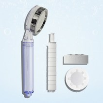 이온폴리스 V 듀얼 녹물제거샤워기 대형, 이온폴리스 V 듀얼 대형샤워기 바디필터 10개, 1개
