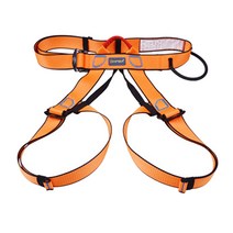 암벽 등반 하네스 등산 화재 구조 장비 허리 벨트 다리 하네스 야외 동굴 기어, 오렌지