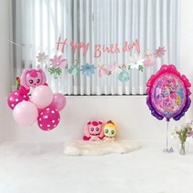캐치 티니핑 풍선 세트 핑크 공주 생일 파티, 3.티니핑 풍선세트 B 타입